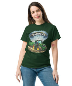 Unisex classic tee forest green front 696b7a6d0e537.jpg